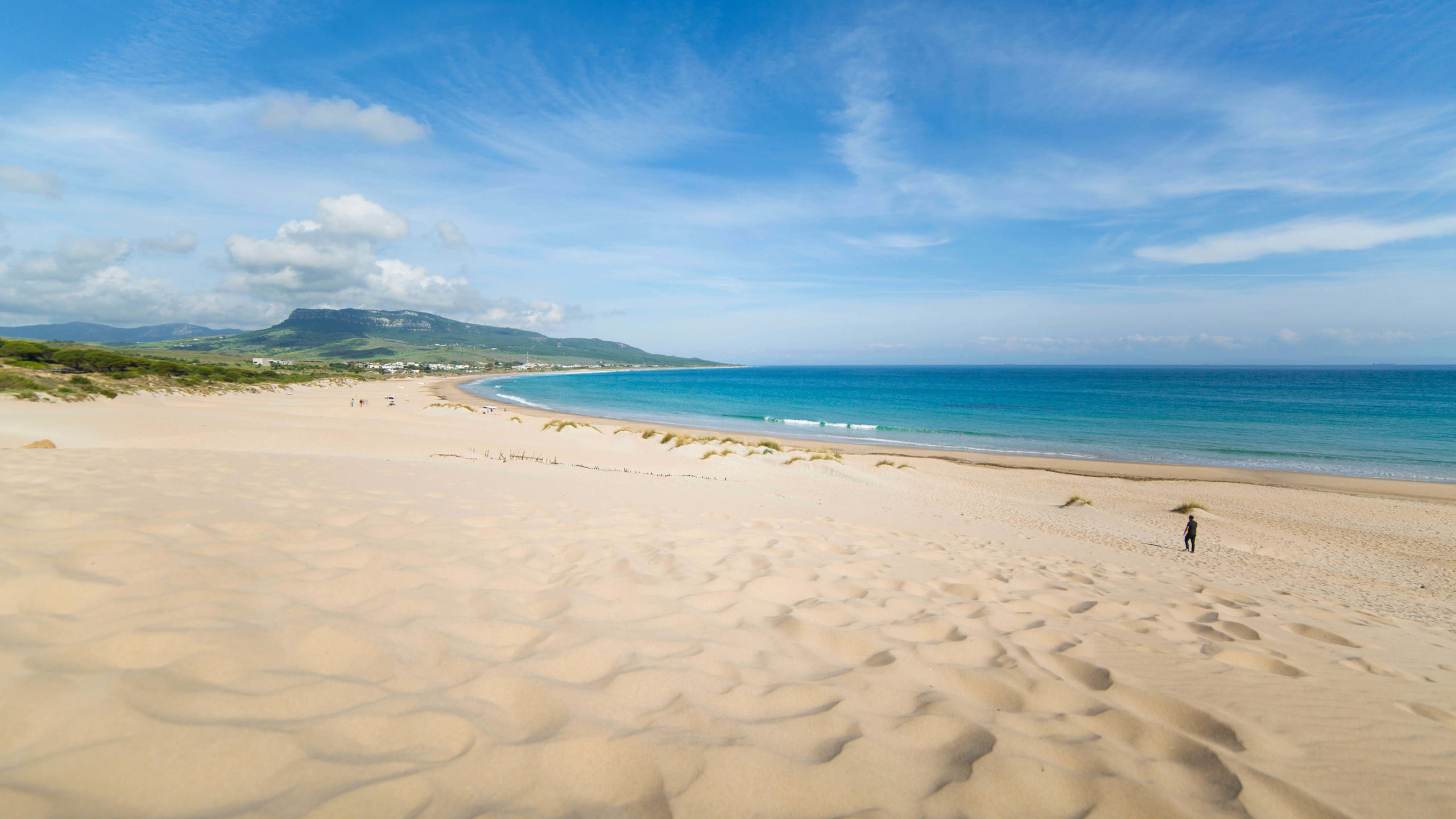 Plage de Bolonia, à Tarifa (province de Cadix, Andalousie)