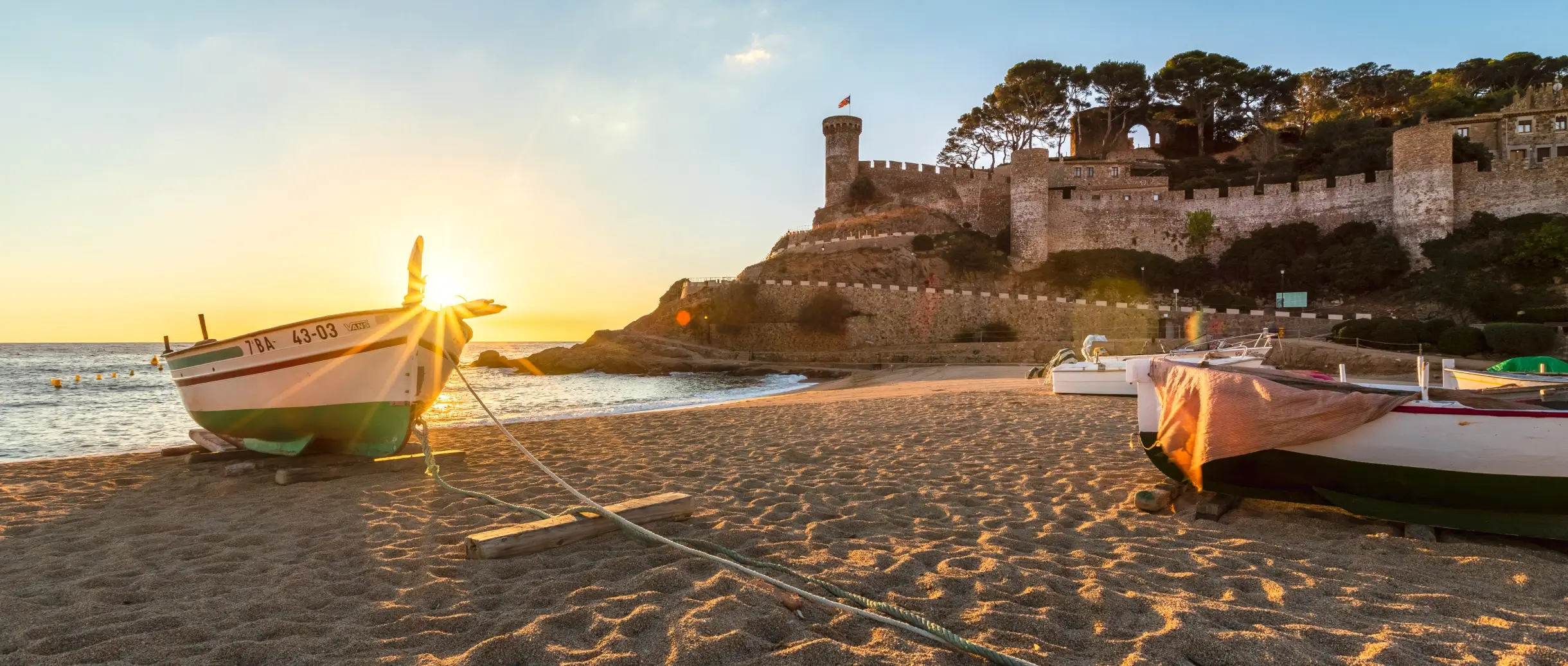 Platja Gran, à Tossa de Mar (province de Gérone, Catalogne) (1)